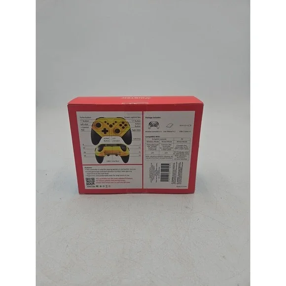 Insten Wireless Pro Controller for Nintendo Switch/OLED/Switch Lite Yellow - Picture 5 of 7